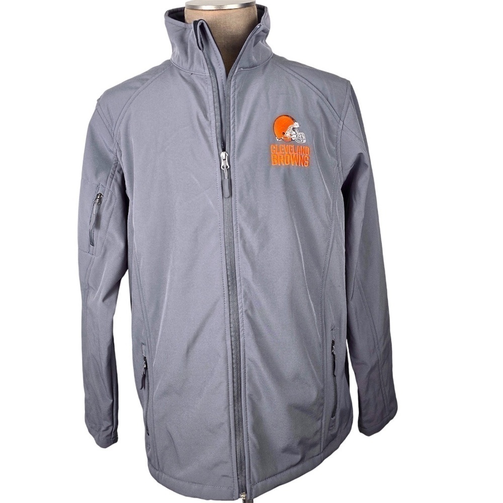 Dunbrooke Charcoal Cleveland Browns Sonoma Softshell Full-Zip Jacket Mens XXL
